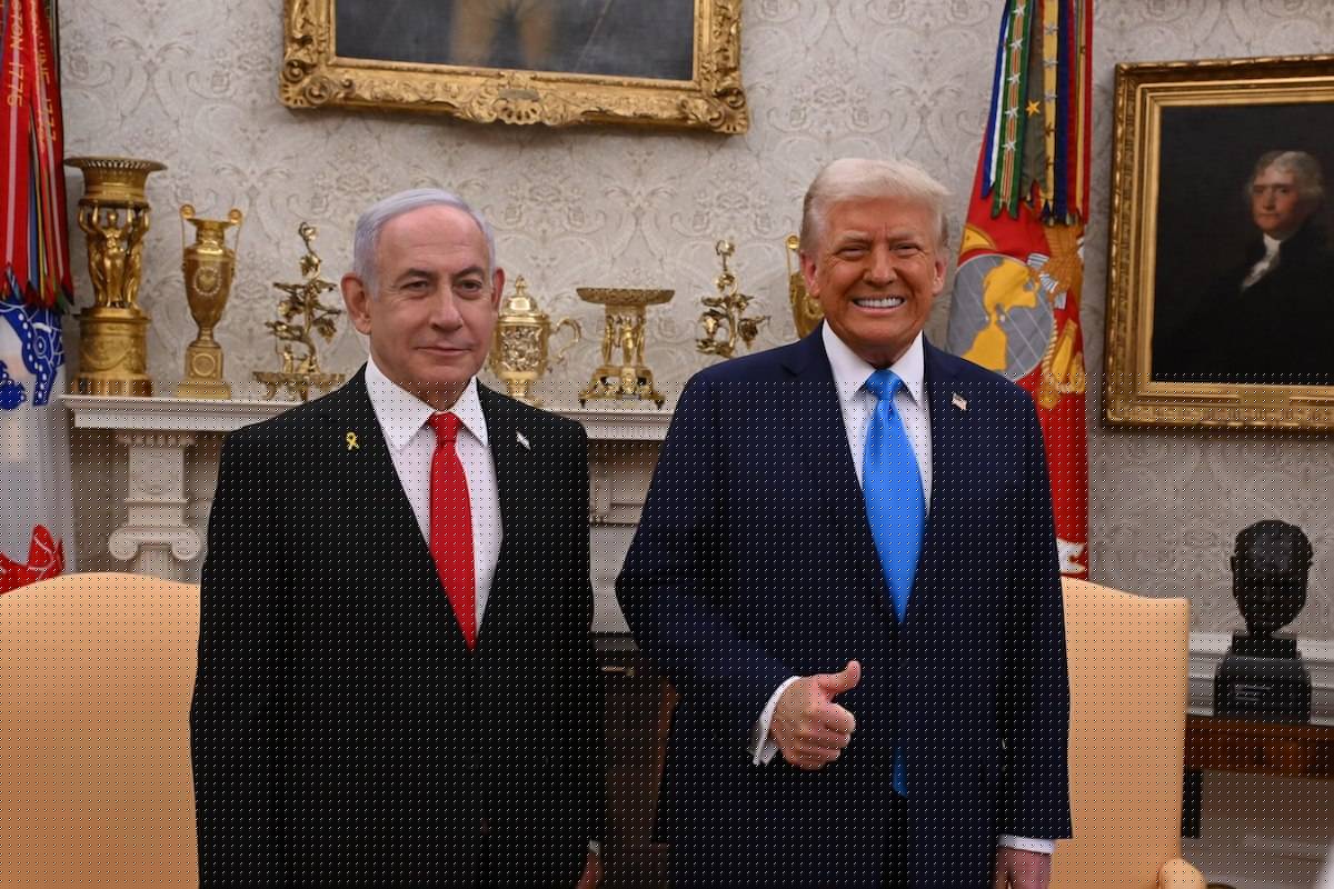 AA 20250204 36957281 36957280 US PRESIDENT TRUMP ISRAELI PRIME MINISTER NETANYAHU MEETING IN WASHING
