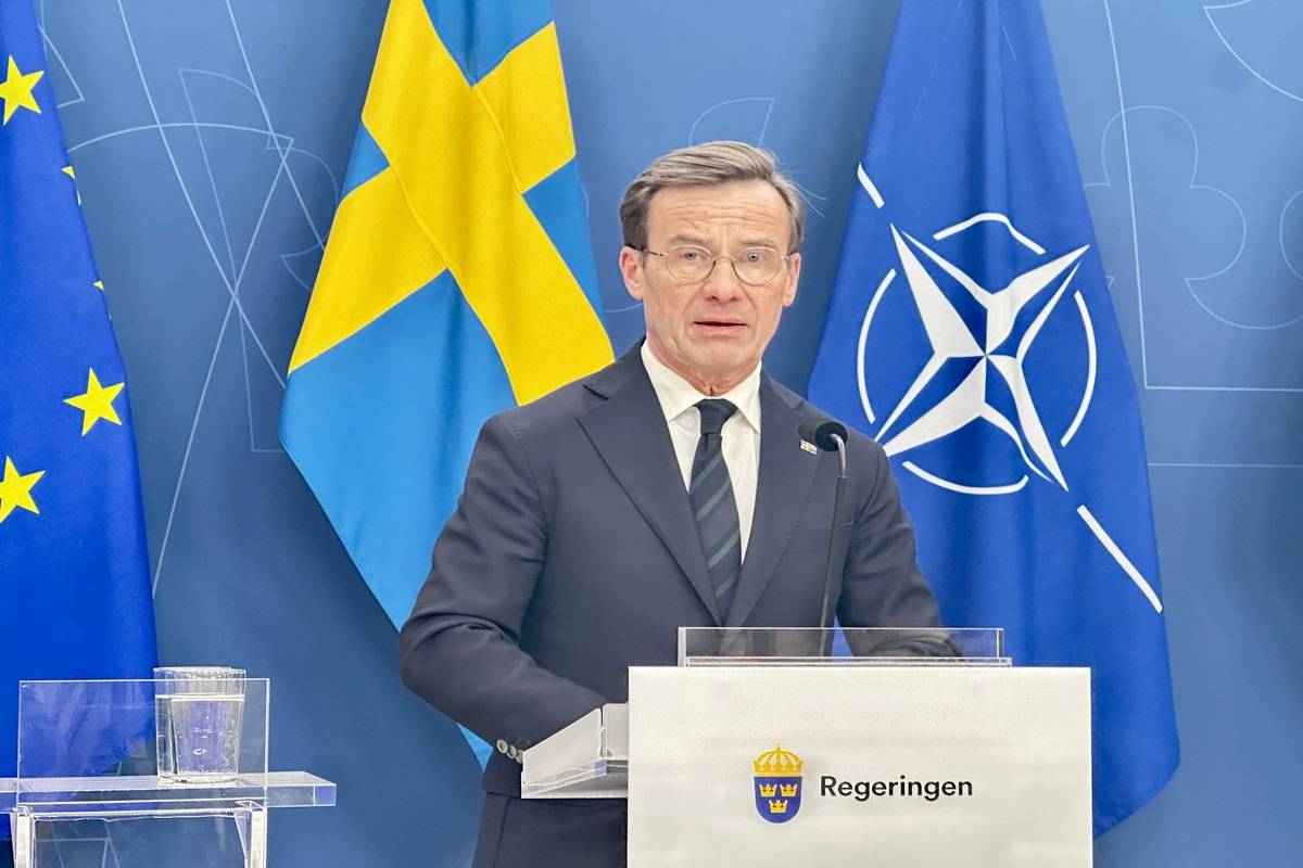 AA 20250219 37105262 37105259 SWEDISH PRIME MINISTER ULF KRISTERSSON