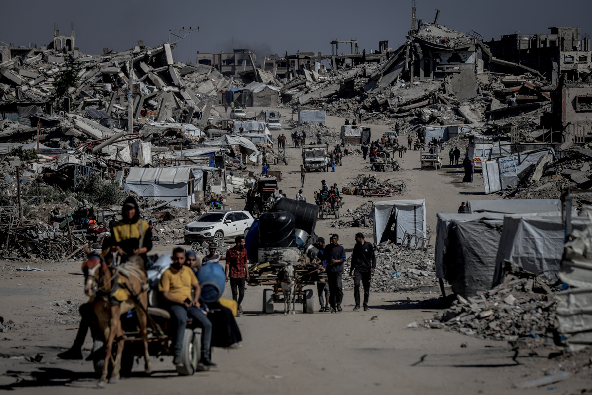AA 20250521 38033952 38033938 ISRAELI ARMY FORCES PALESTINIANS TO FLEE NORTHERN GAZA 1