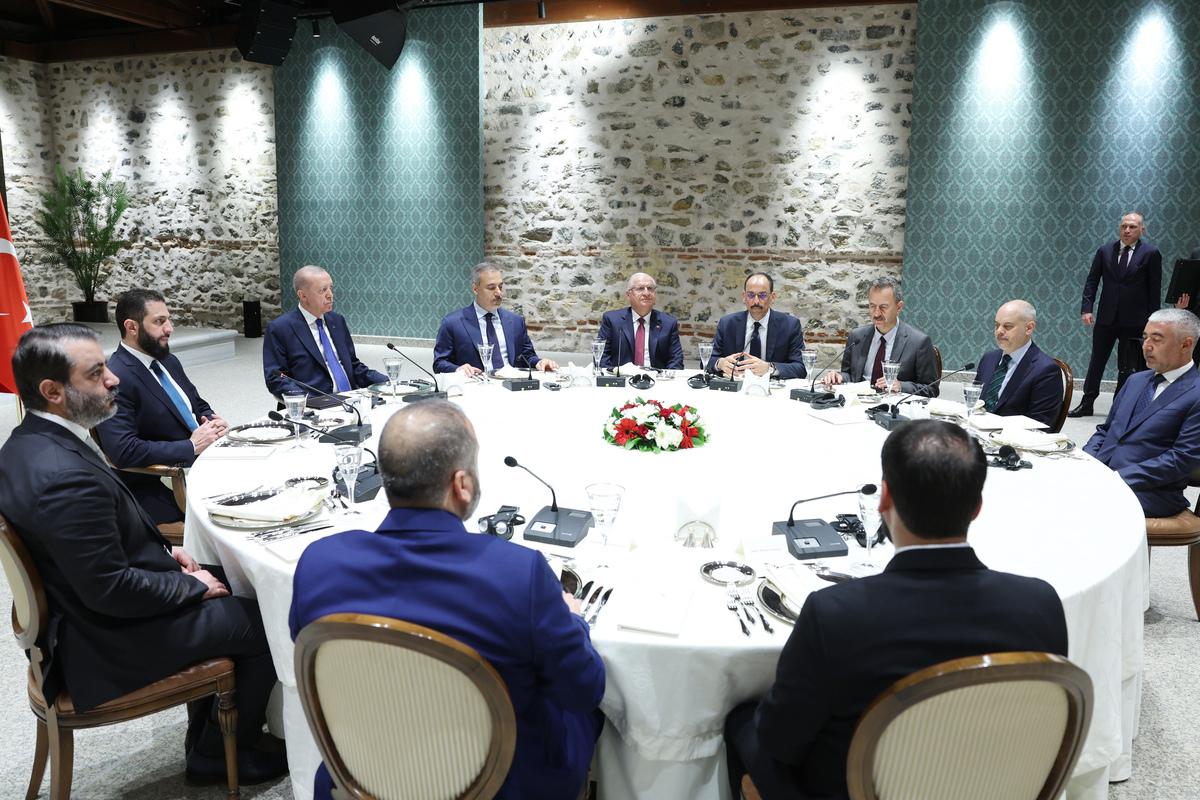 AA 20250524 38066945 38066944 RECEP TAYYIP ERDOGAN AHMED SHARAA MEETING IN TURKIYES ISTANBUL 1 1