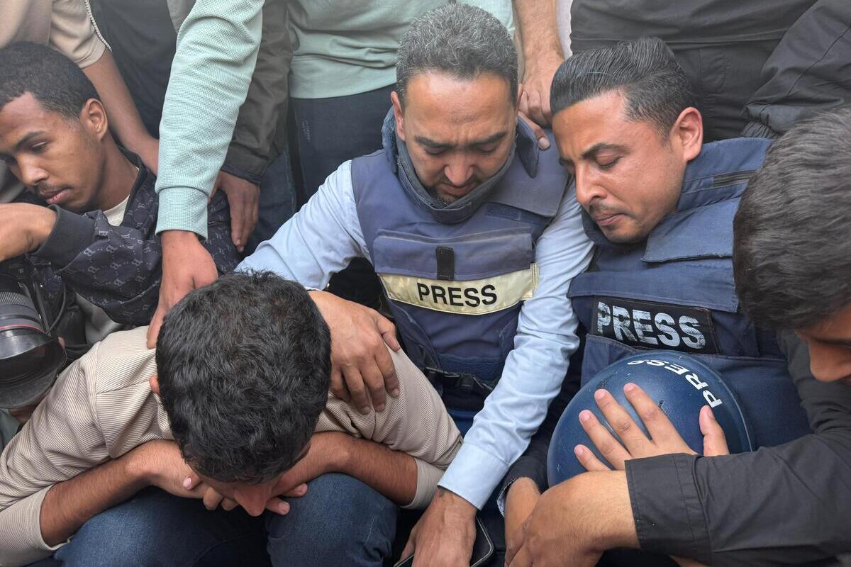 AA 20250513 37931425 37931424 PALESTINIAN JOURNALIST LOST HIS LIFE AFTER ISRAELI ATTACK ON NASSER HO