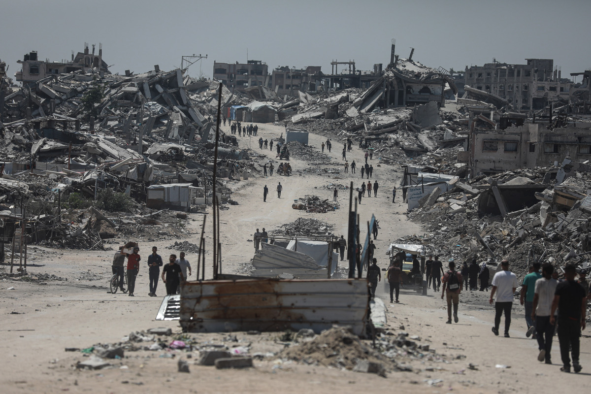 AA 20250604 38181116 38181075 PALESTINIANS BEGIN RETURNING AFTER ISRAELI ARMY WITHDRAWS FROM NORTHER